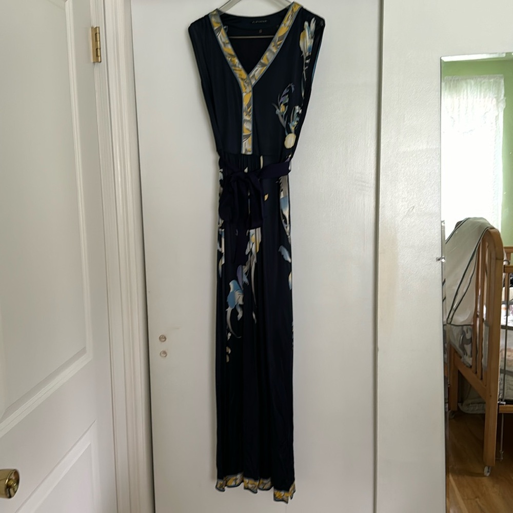 Elie Tahari dress; bilateral side slits